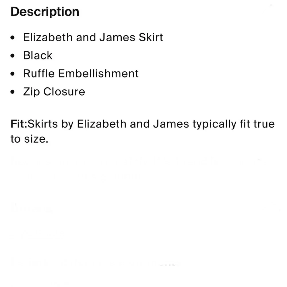 Elizabeth and James Velvet skirt size 4